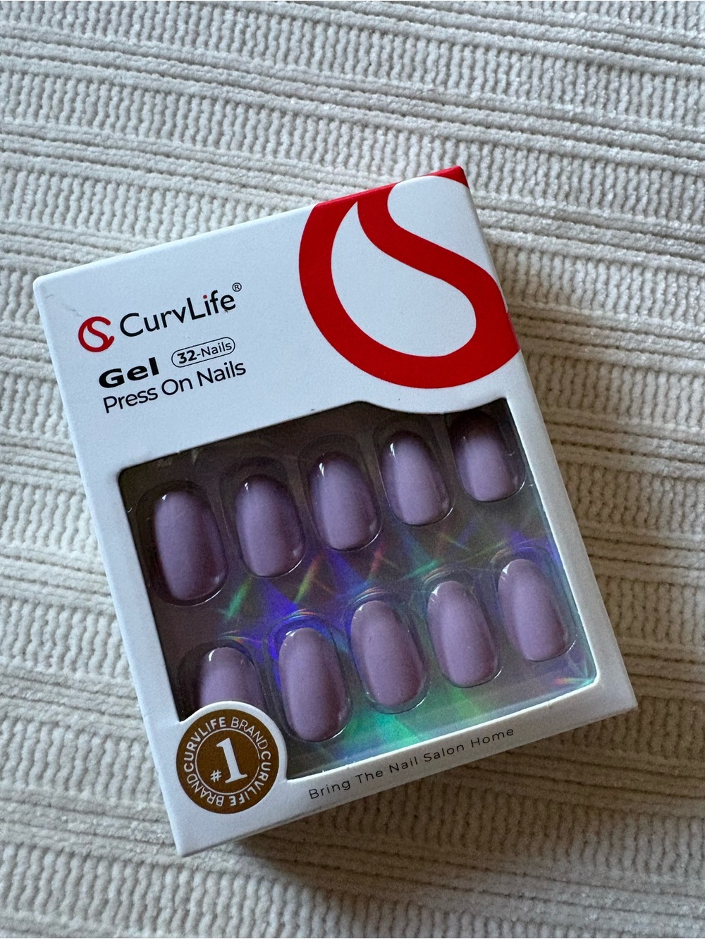 Curvlife Gel Press-On Nails in Lavender Purple - 32 Pack